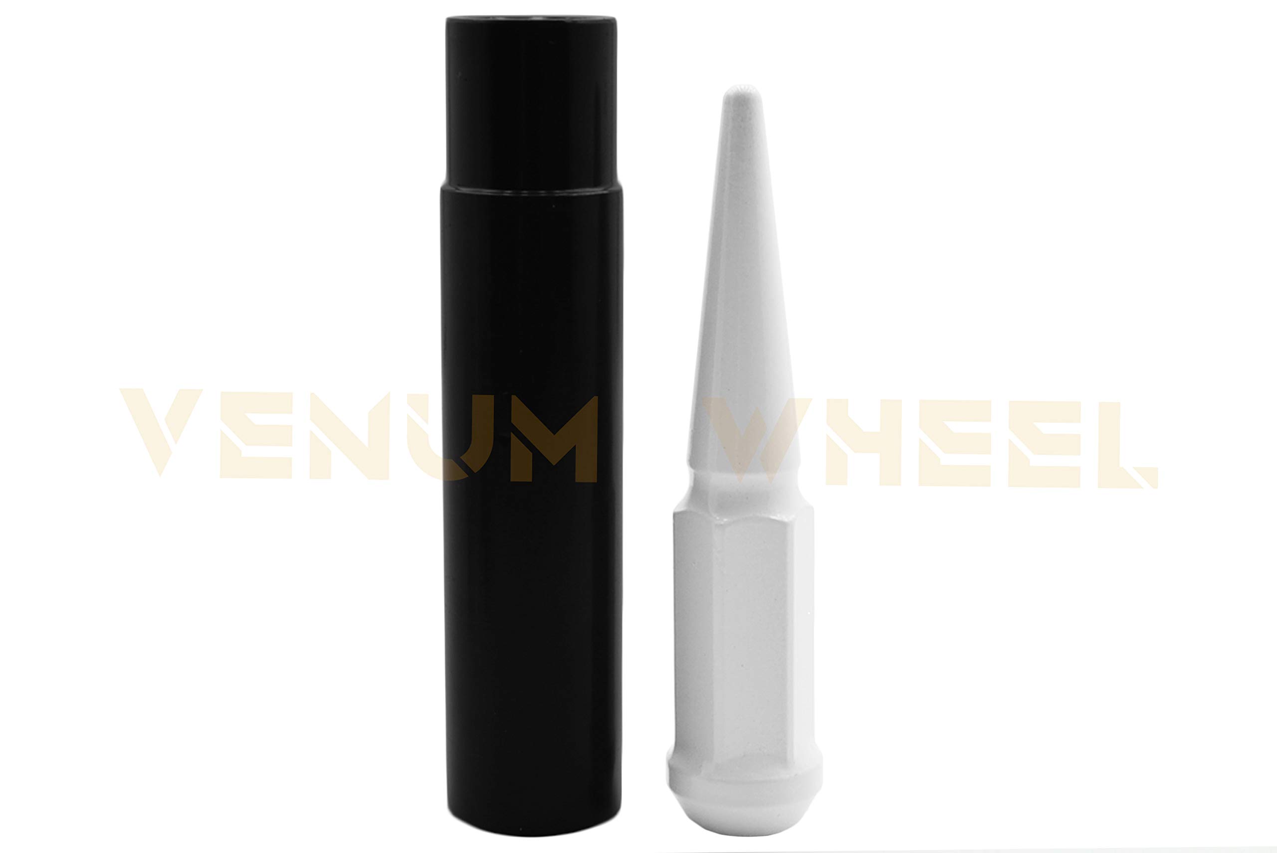 Amazon.com: 20 Pc New Snow White Spike Lug Nuts | M14x1.5 | 4.5